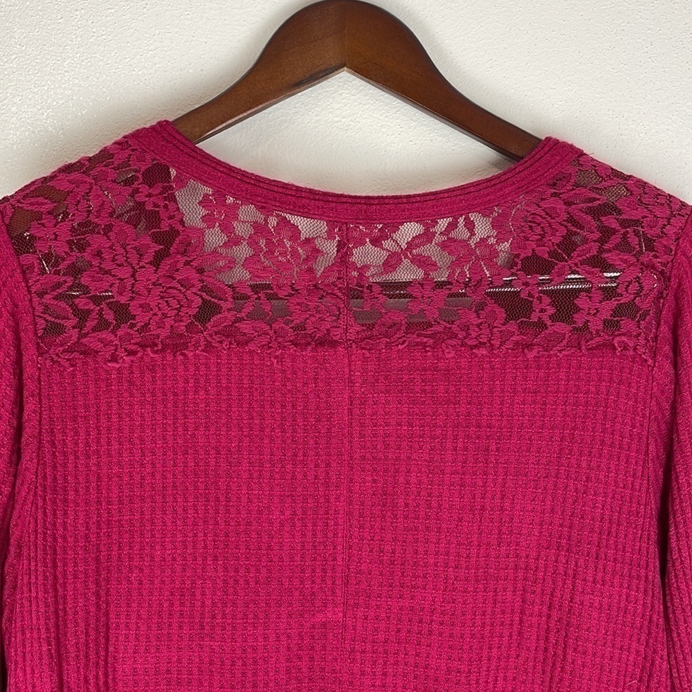 Torrid Inset Waffle Knit Tunic Top - Picture 7 of 10